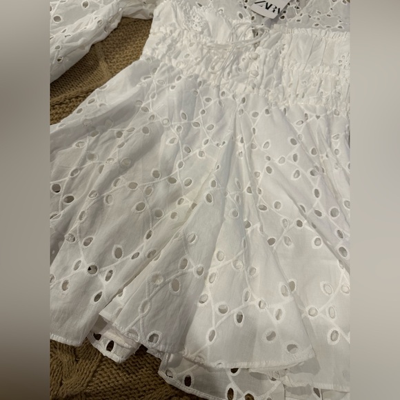 White Zara dress Size Small - Picture 5 of 8